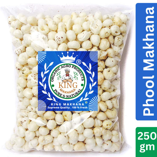 Raw Premuim Phool Makhana, Lotus seed, Fox nut at best price .Makhana or Gorgon nut, 250gm